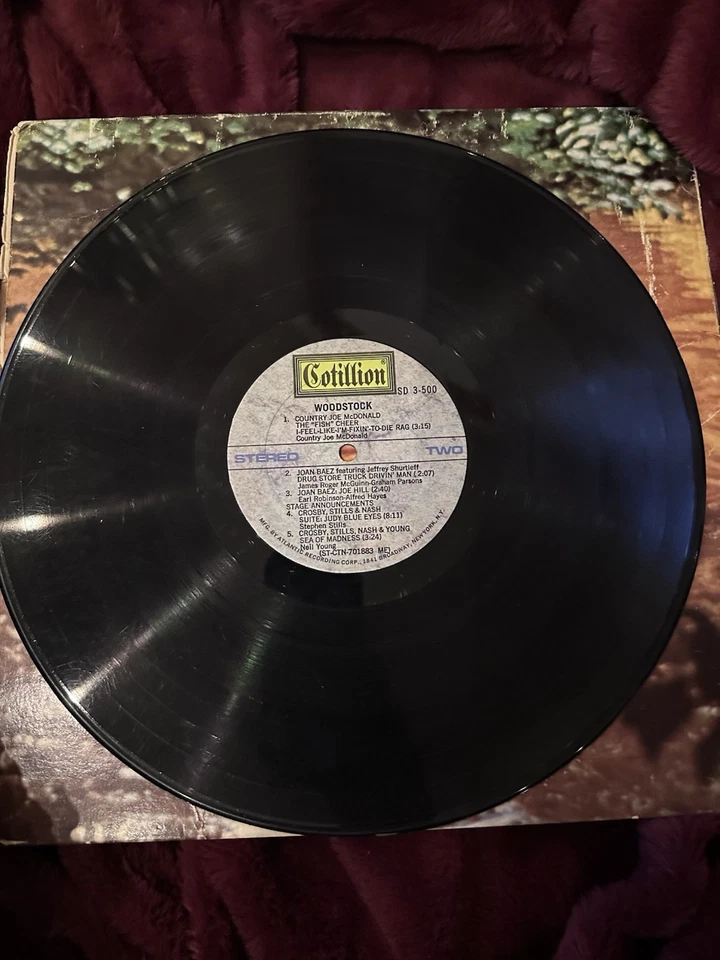 Woodstock - Music From The Original Soundtrack 3xLP 1970 SD 3-500 Cleaned! VG - Image 2 of 4