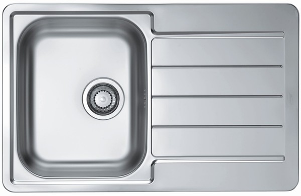 KüChenspüLe 79X50Cm Edelstahl EinbauspüLe Line 80 Schrank Ab 45 Cm Ohne Hahnloch-image