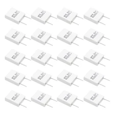20 Pcs Ceramic Resistors, 5W 0.025 Ohm 5% Non-inductive Cement Ceramic Resistor