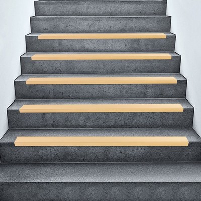 Gold Stair Edge Protector 5 Pcs Step Edge Trim Self Adhesive Stair Edge Slip-ret