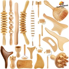 Wooden Therapeutic Massage Tool for Cellulite and Lymphatic Drainage