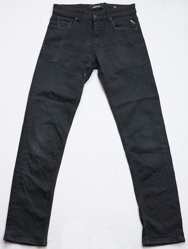 Replay Grover Straight Flex Jeans mens size W28 L32 XS Button Fly STRETCH MA972D - Picture 2 of 12