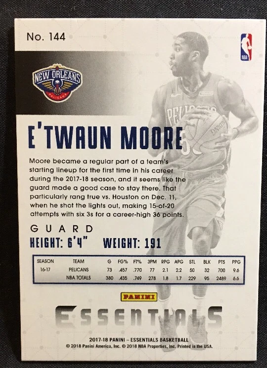 2017-2018 Panini Essentials Orange Spiral Parallel Basketball Cards Lot You Pick - Image 3 of 3