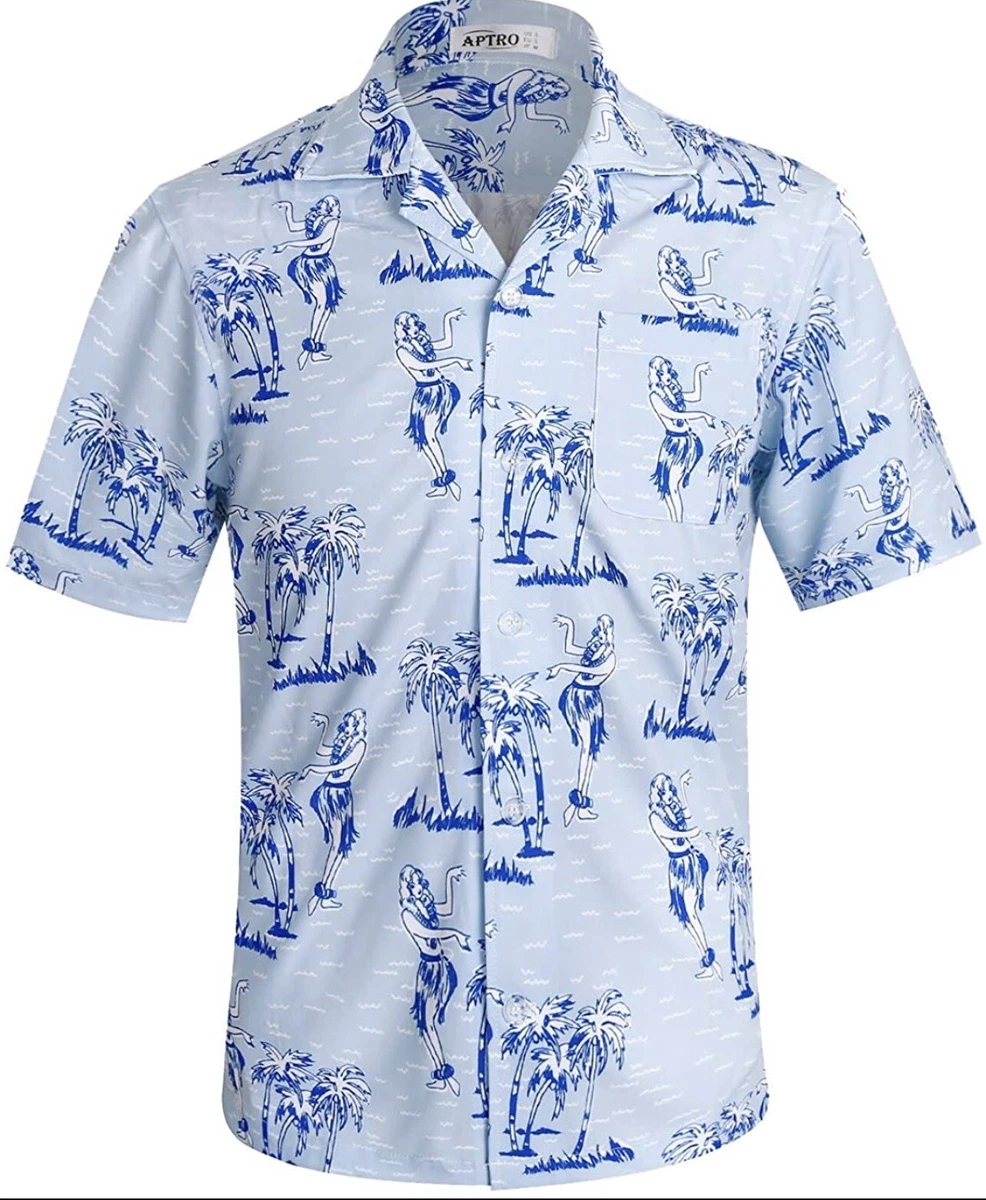 aptro men's hawaiian shirt