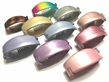 Fish Clip Ponytail Holder Pastel Color Toothed Rounded Hair Claw Made in France