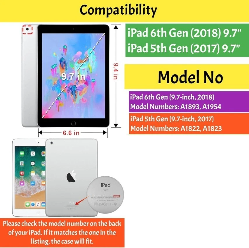 ZAGG iPad 6th/5th Gen Generation (9.7-inch, 2018-2017) Folio Case Keyboard Cover - Image 2 of 4