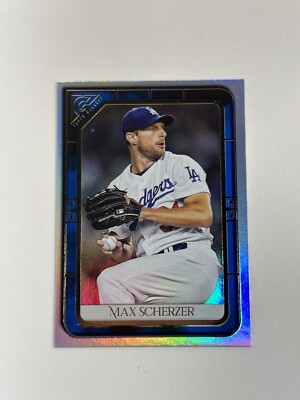 2021 Topps Gallery Max Scherzer Blue Foil /75 Los Angeles Dodger Future HOF
