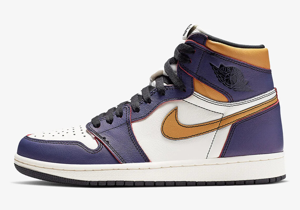 Nike Air Jordan Retro 1 OG SB LA To Chicago Defiant Lakers CD6578