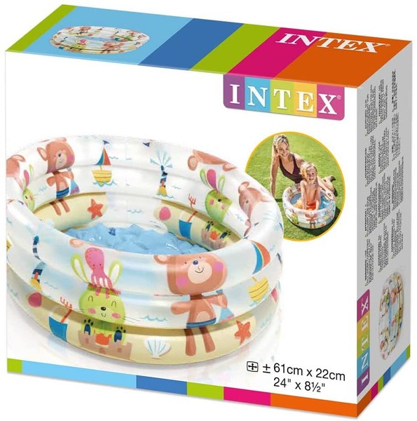 Intex – Aufblasbares Planschbecken 61 X 22 Cm-33 L – 57106 N - Neu + Ovp-image