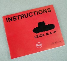 Original Leica M4-P user owner manual Excellent Condition