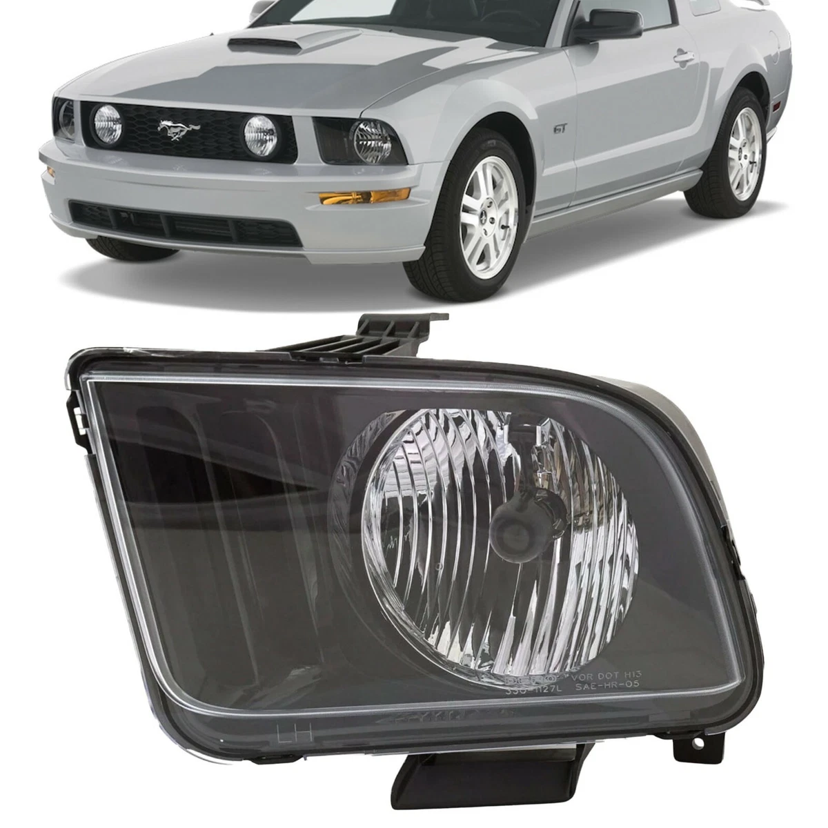 For 2005 06 Ford Mustang Headlight Assembly With New Bulb
