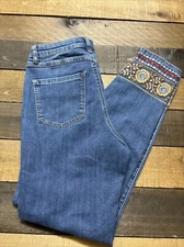 FDJ French Dressing Jeans "Olivia" Slim Embroidered Leg size Women’s 28x30