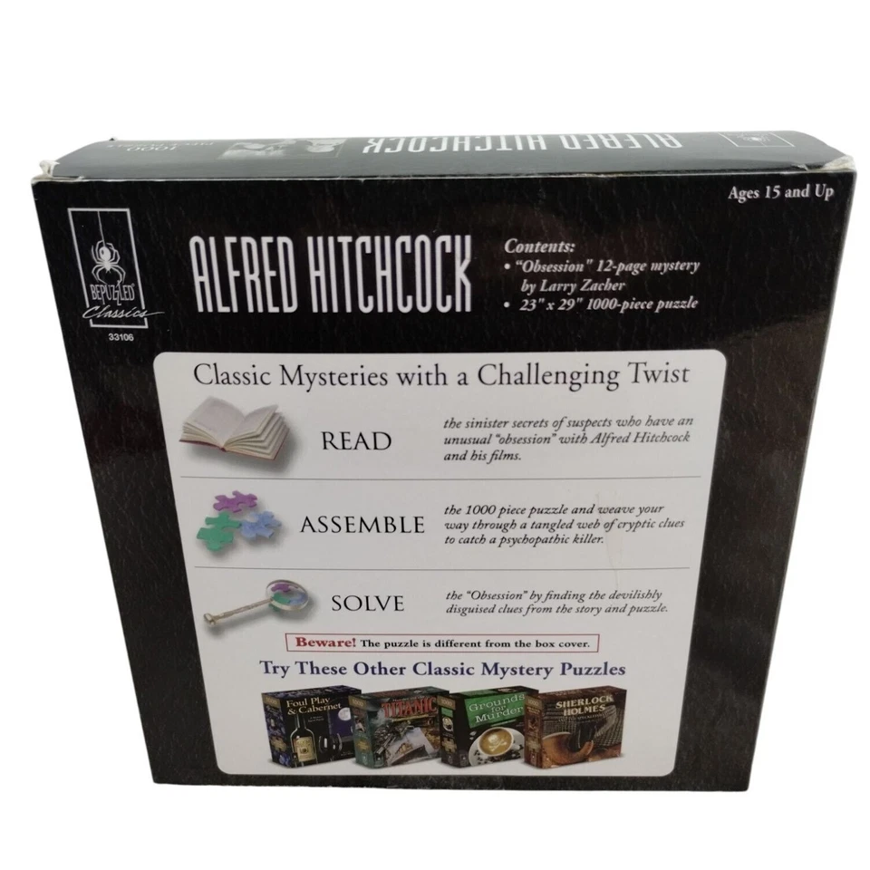 Пазл BePuzzled 1000 шт. Alfred Hitchcock Mystery Obsession 2018 - Изображение 2 из 4