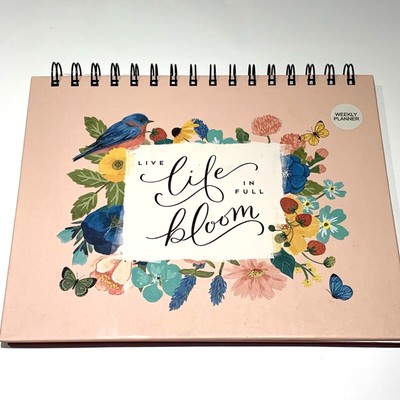 Undated Planner Weekly Agenda To Do Notes Goals Floral Design Sprial