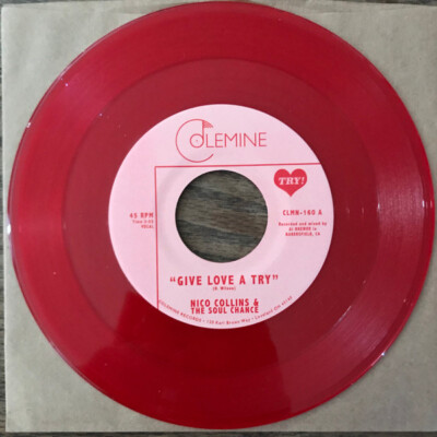 Nico Collins & The Soul Chance - Give Love A Try (7'', Single, Ltd, Red)