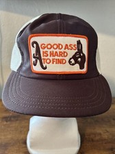 VINTAGE NOVELY THE CAP FACTORY TRUCKER MESH HAT ?A GOOD ASS IS HARD TO FIND?