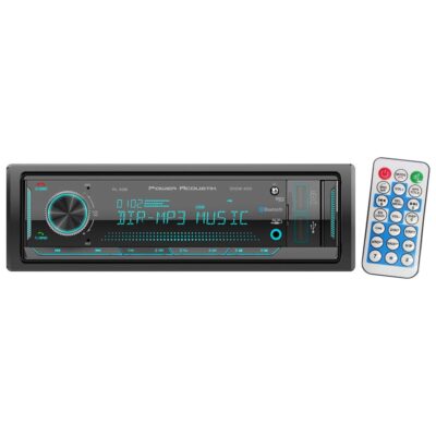 POWER ACOUSTIK SINGLE-DIN IN-DASH CAR DIGITAL MEDIA RECEIVER BLUETOOTH HEAD UNIT