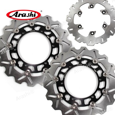 Arashi Front Rear Brake Discs Rotors For Yamaha YZF 600 R Thundercat 1996 - 2004