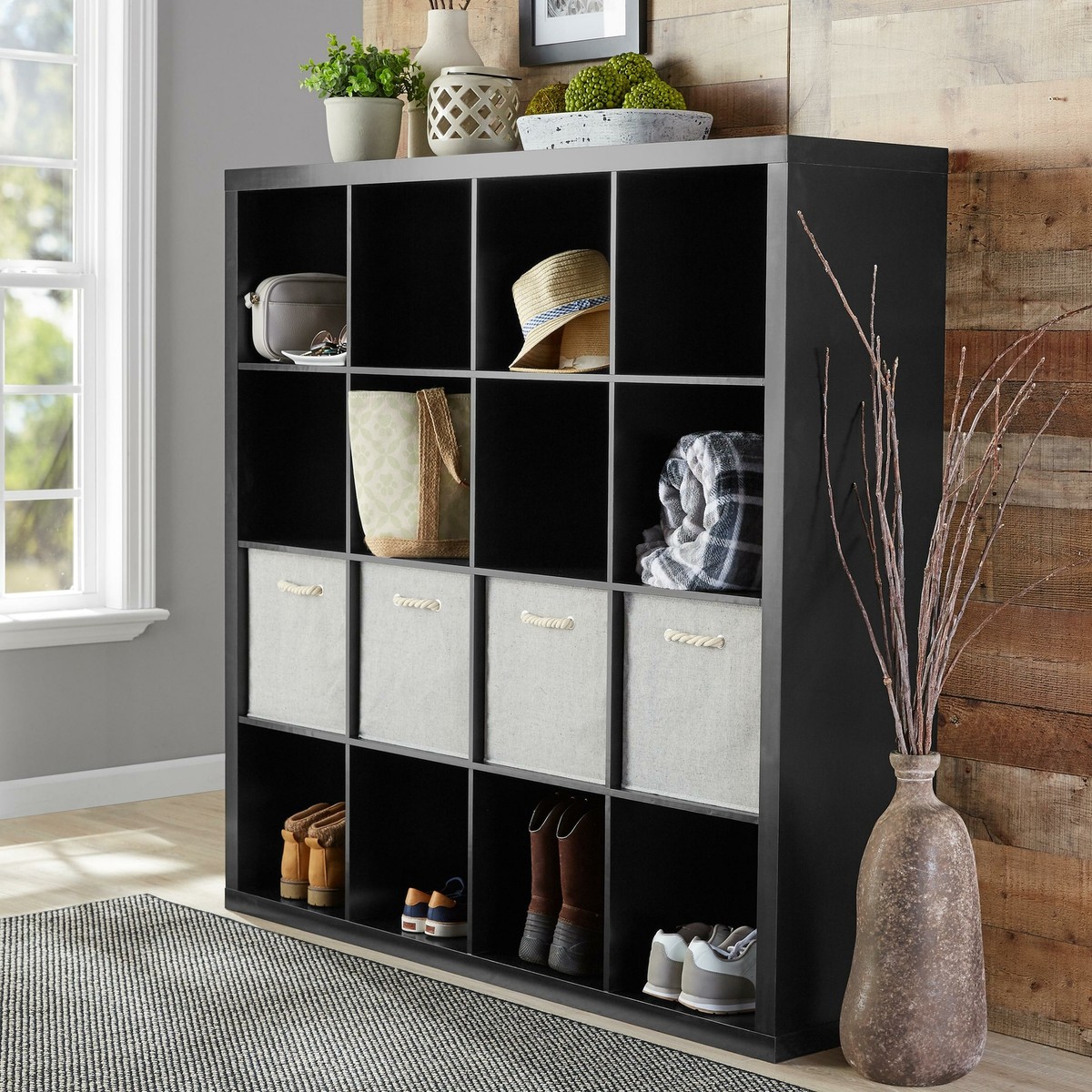 16 Cube Modern Bookshelf Storage Organizer for Office Living Room
