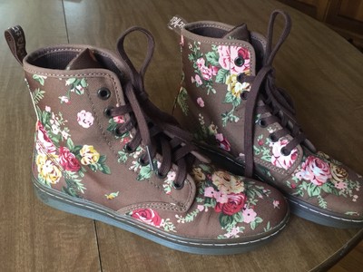 floral dr martens size 6