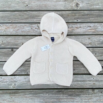 Baby Gap Toddler Knit Sweater Cardigan Hoodie 18-24 months