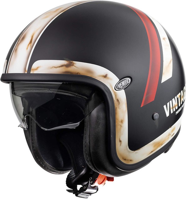 PREMIER VINTAGE EVO DO 92 OS NERO OPACO TG L - CASCO MOTO JET VINTAGE FIBRA  | Acquisti Online su eBay