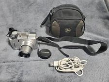 Olympus CAMEDIA C-740 Ultra Zoom 3.2MP Digital Camera - Silver- Tested Working