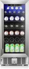 2.9 Cu.Ft Beverage Refrigerator Cooler - Wine Cooler Beverage Center Low Noise