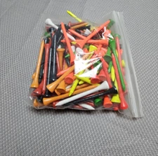 Bag Of Multicolor Golf Tees