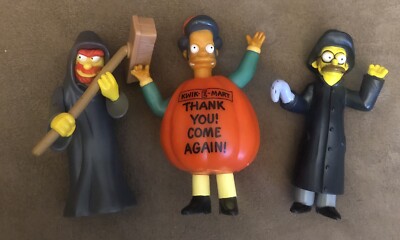 2001 Burger King Simpsons Treehouse of Horror Halloween Toys Lot