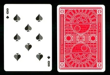 Playing card Star Wars Dark Side Red - 8 of Spades ZT 24