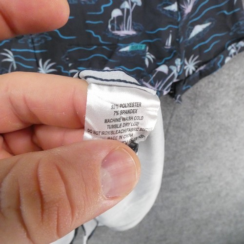 Rsvlts Shirt Mens Large Navy Hawaiian Isle Be Surfing Mushrooms Flamingo - Picture 12 of 13