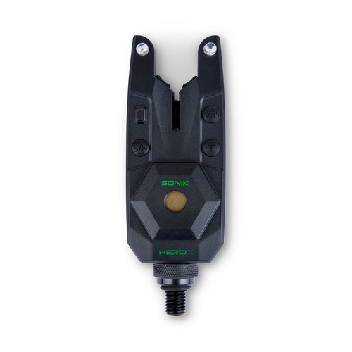 Juego de alarma de mordida Sonik Hero X 2+1 o 3+1 con receptor + luz carpa pesca gruesa - Imagen 20 de 26