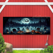 Halloween Outdoor Garage Door Banner Large Halloween Decorative Wall 08