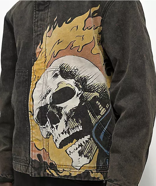 HUF x Marvel Ghost Rider Work Jacket Size L SOLD OUT | eBay