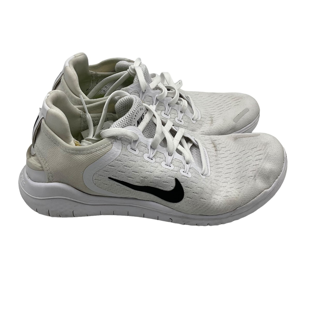 Nike Free RN 2018 White Black 942837-100 Running Shoes Women's