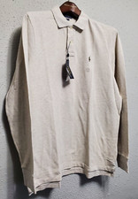 POLO RALPH LAUREN CLASSIC FIT MENS COTTON POLO -COLLAR SWEATER SZ:M