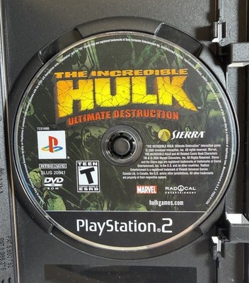 The Incredible Hulk: Ultimate Destruction PlayStation 2 PS2 - Disc Only - Tested