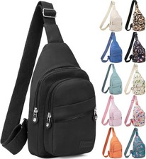 Lightweight Sling Bag Crossbody Backpack Water Resistant with Adjustable Strap