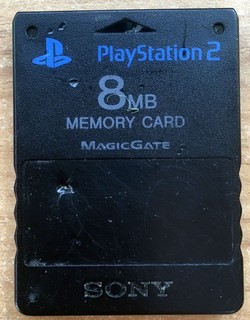 CARTE MÉMOIRE OFFICIELLE SONY PS2 PSTwo PLAYSTATION 2 MEMORY CARD SCPH 10020 8MB