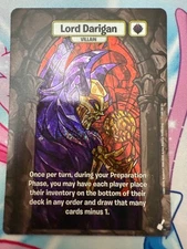 Neopets Battledome TCG Lord Darigan Stained Glass Alternate Art Royal Rare :D