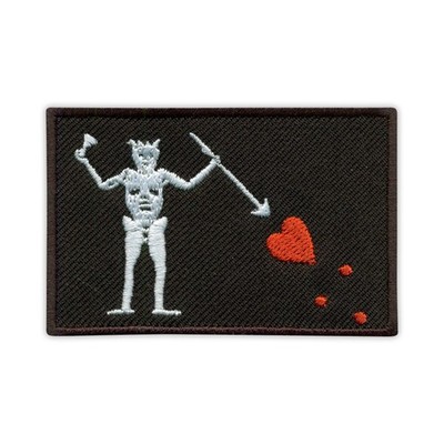 Flagge der Piraten - Blackbeard - Edward Teach Aufnäher/Abzeichen bestickt