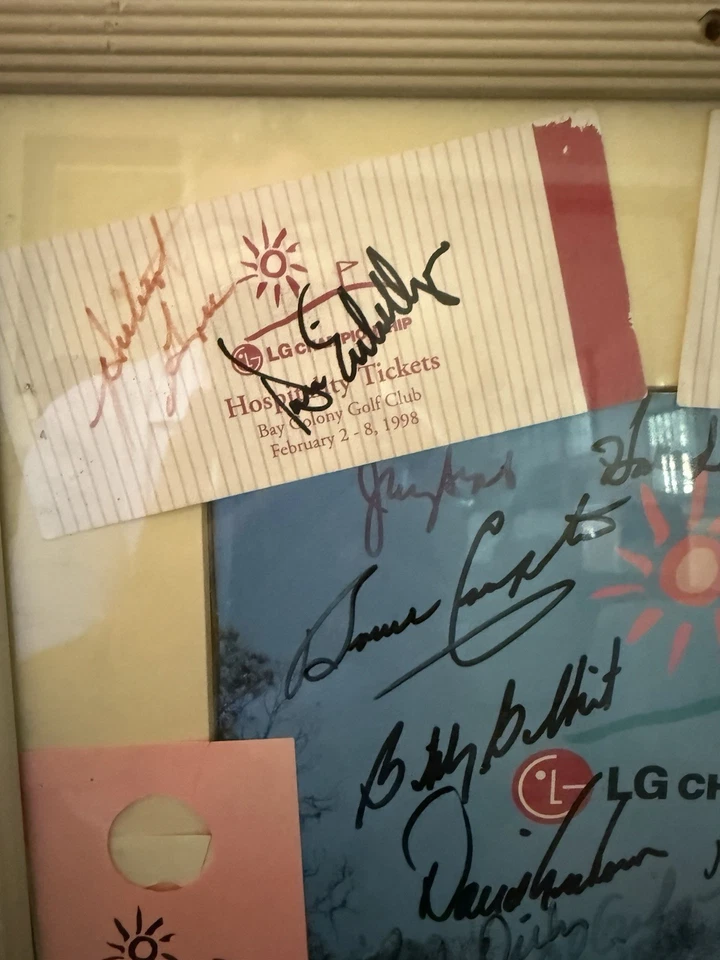 1998 年 LG 冠军 SR PGA 计划和 4 张门票带亲笔签名、HALE IRWIN、佛罗里达 — 第 2/4 张图片
