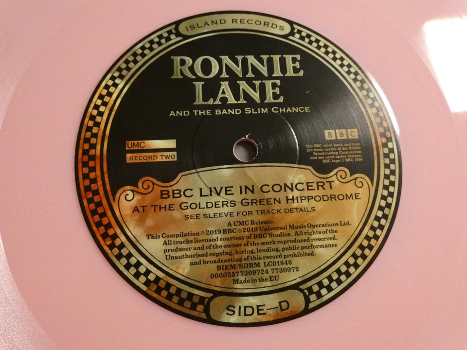 RONNIE LANE & THE BAND SLIM CHANCE - AT THE BBC - X 2 PINK LPS - 2019 - EX - Image 4 of 4