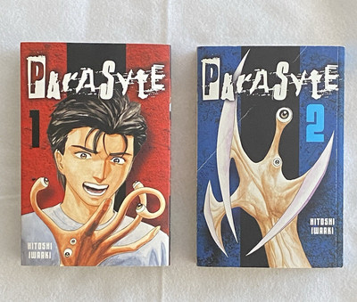 Parasyte Manga English Volumes 1 & 2 Kodansha Comics Hitoshi Iwaaki Pre-owned