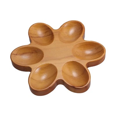 Holz Eierhalter Für 6 Eier – Natürliches Eiertablett Aus Holz Für Kühlschrank... - Bild 1 von 4