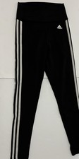 Adidas Women's Leggings Black 3 Stripes Climalite Size XS NEW WITH TAGS