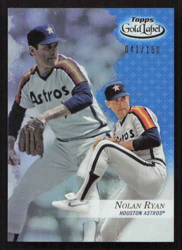 2017 Topps Gold Label Nolan Ryan Class 1 Blue #/150 #82 Card
