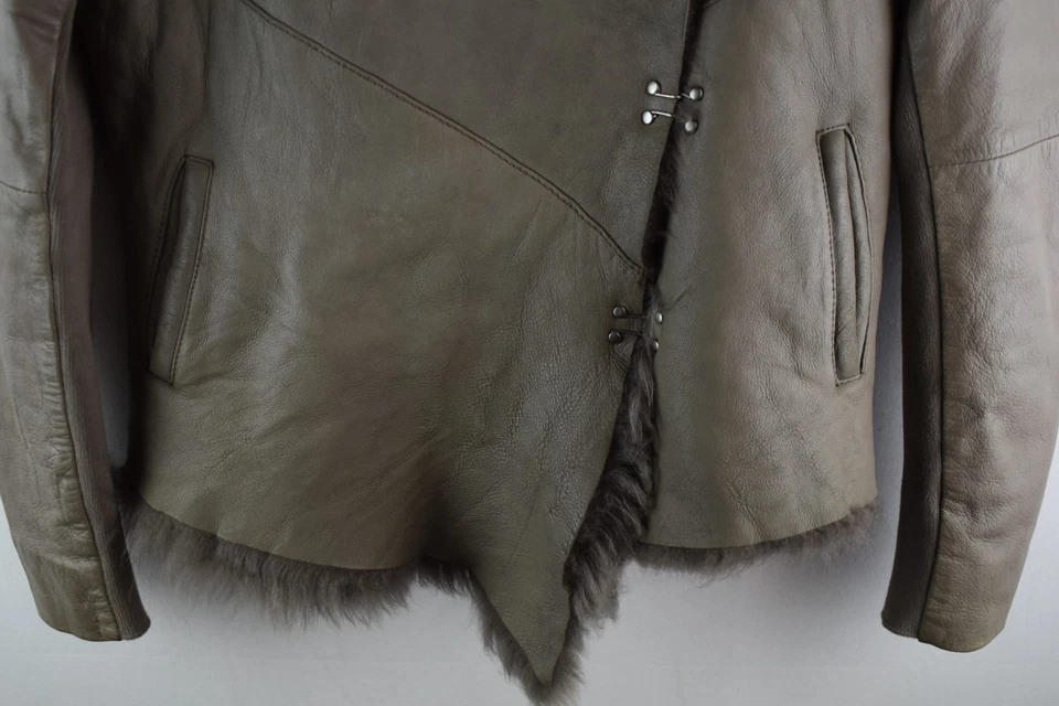 Chaqueta MUUBAA Beige Piel de Oveja Talla Uk 10 Mujer Piel de Oveja Informal Exterior Foto 3 de 4