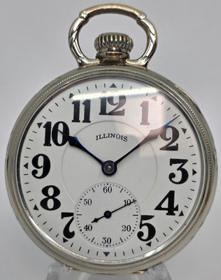 Illinois Sangamo Special 60hr, 17s, 23j, Mod 13 Rail Road Pocket Watch 14k WGF